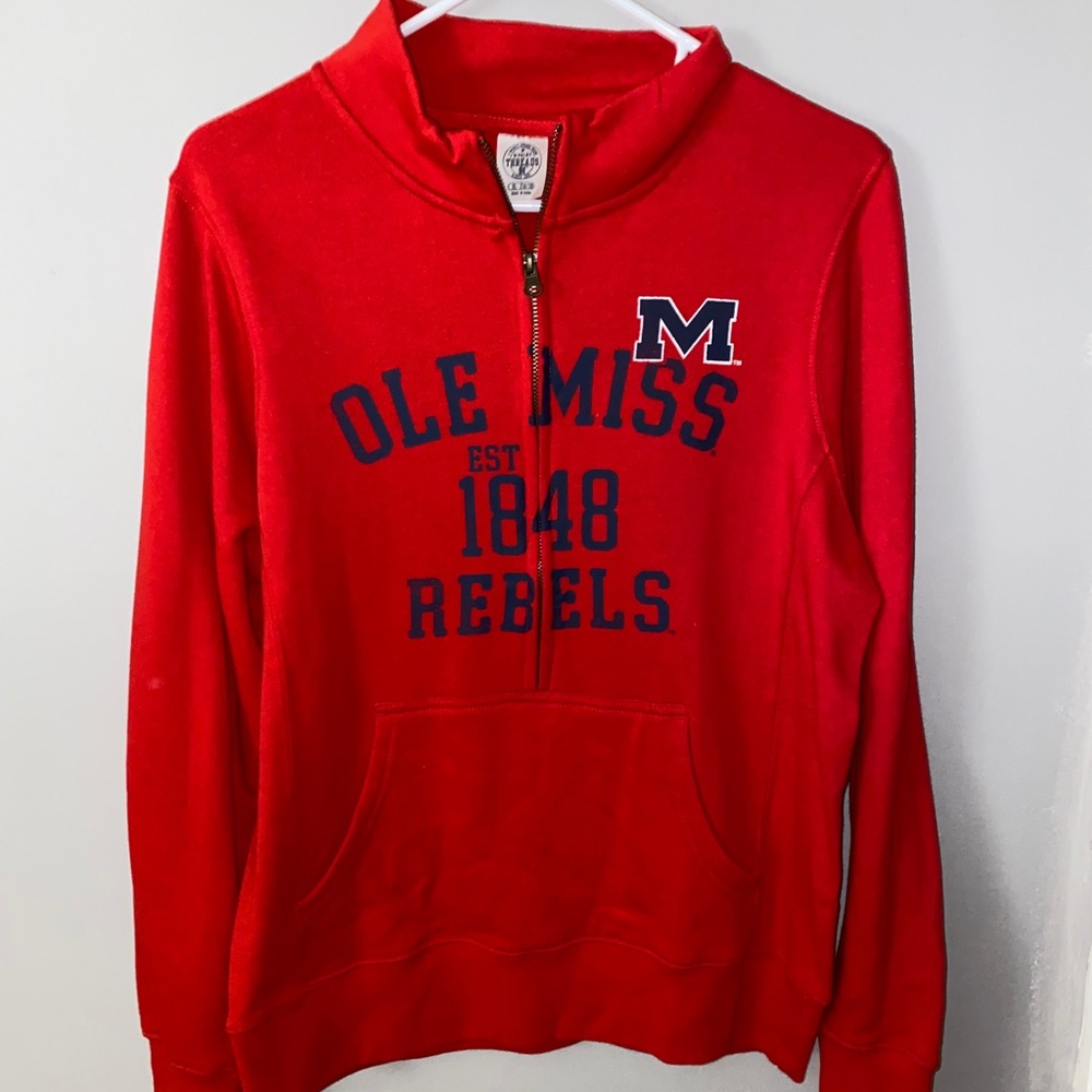 Ole Miss half zip sweatshirt